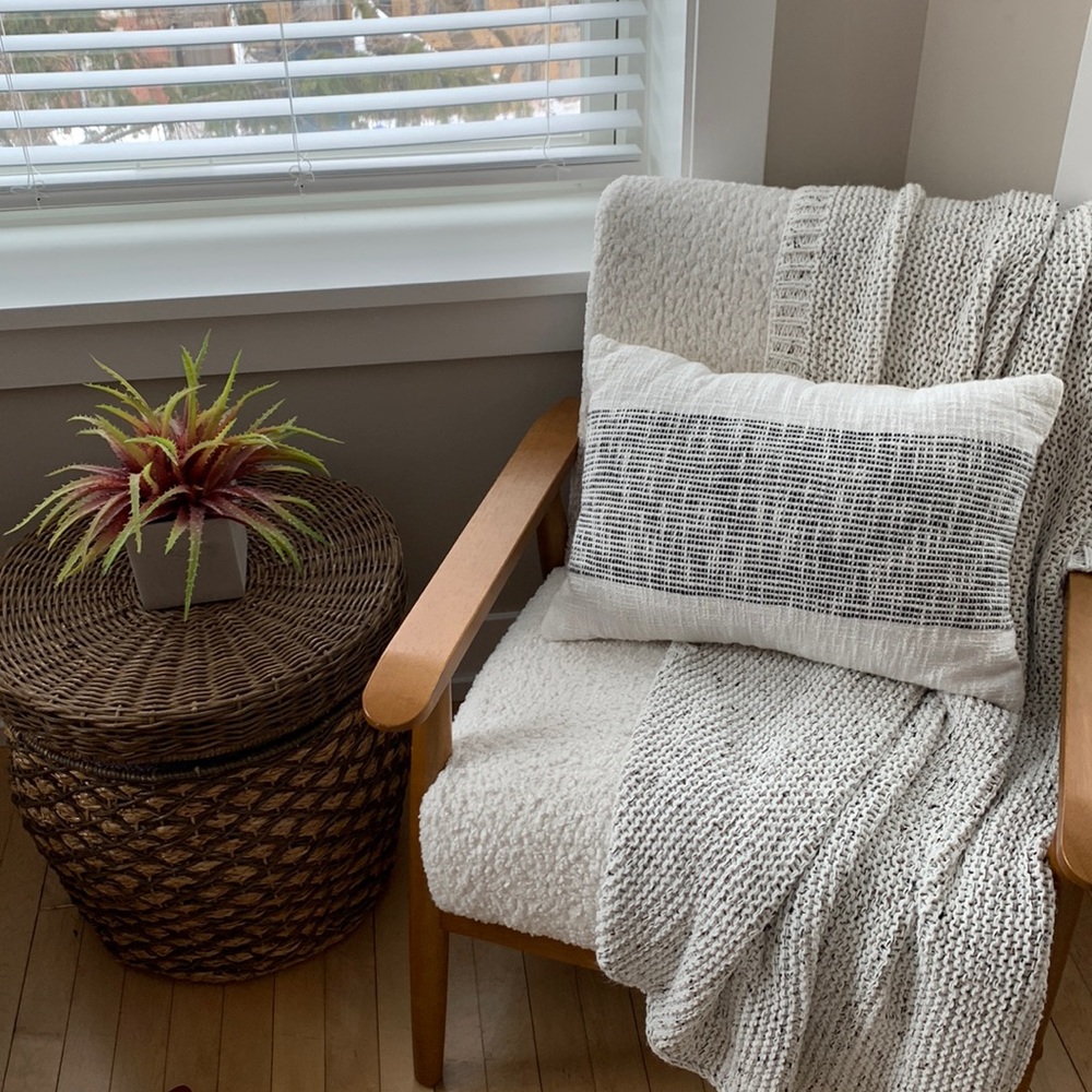 Black & White Lumbar Pillow